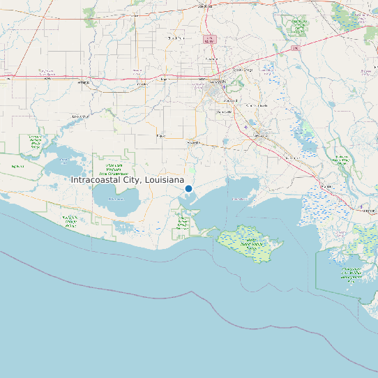 Intracoastal City, Louisiana map