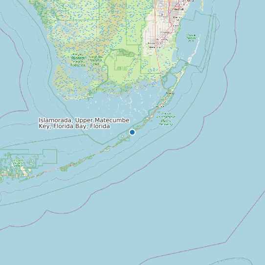 Map of Islamorada, Upper Matecumbe Key, Florida Bay, Florida Tide Prediction Station
