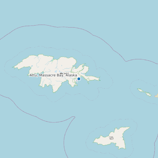 Attu, Massacre Bay, Alaska map