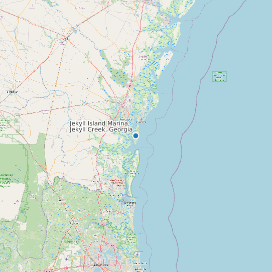 Jekyll Island Marina, Jekyll Creek, Georgia map