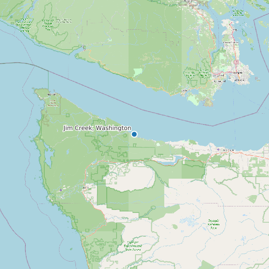 Map of Jim Creek, Washington Tide Prediction Station