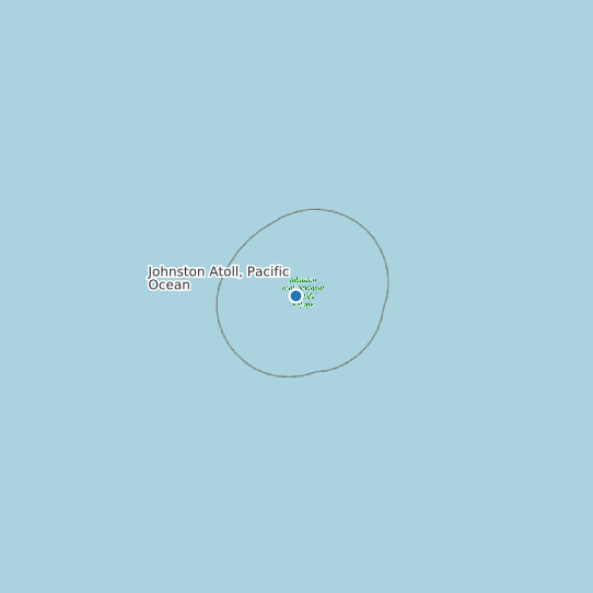 Johnston Atoll, Pacific Ocean map