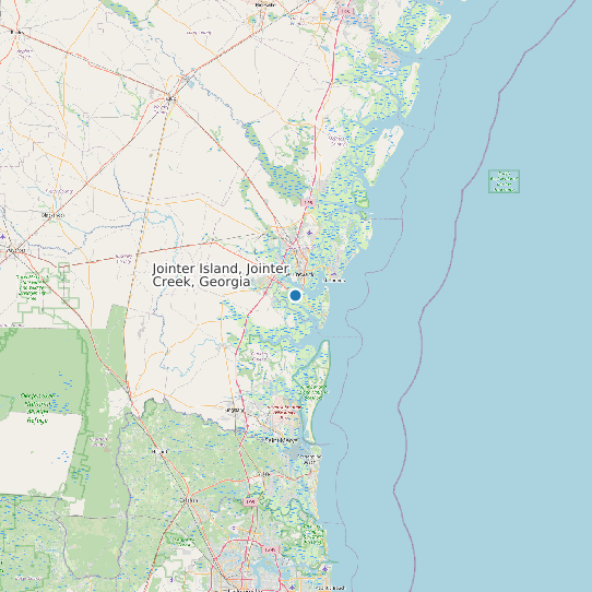 Jointer Island, Jointer Creek, Georgia map