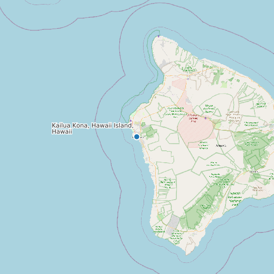 Kailua Kona, Hawaii Island, Hawaii map