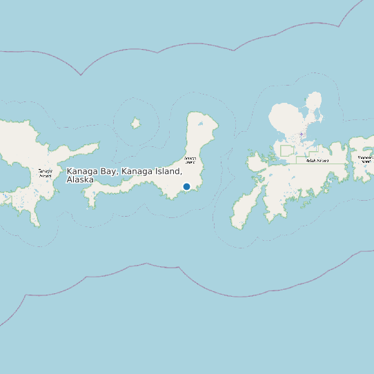 Kanaga Bay, Kanaga Island, Alaska map