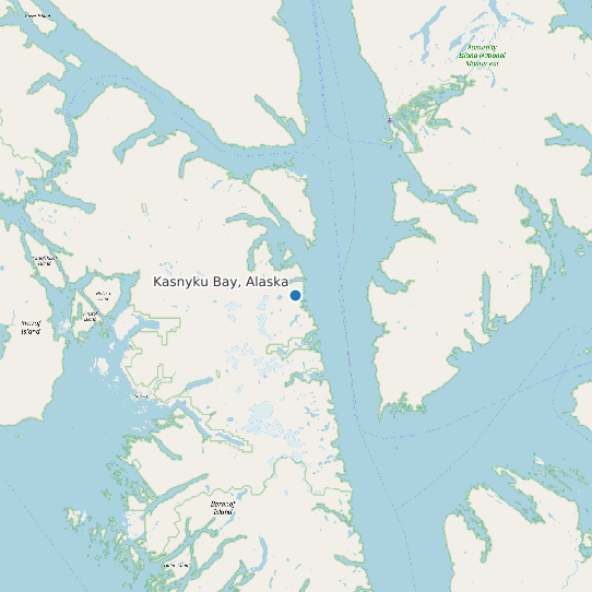 Kasnyku Bay, Alaska map