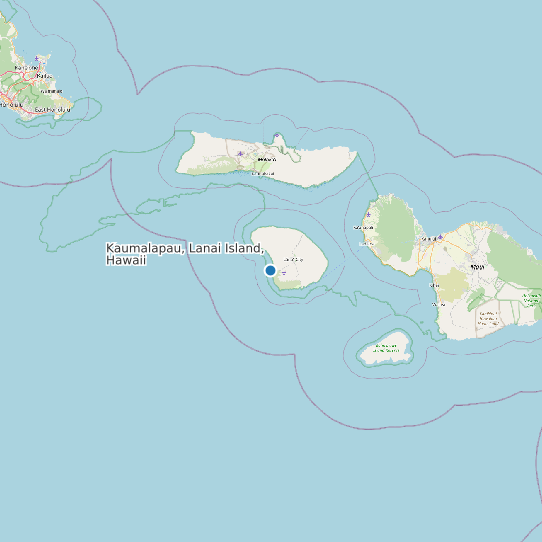 Kaumalapau, Lanai Island, Hawaii map
