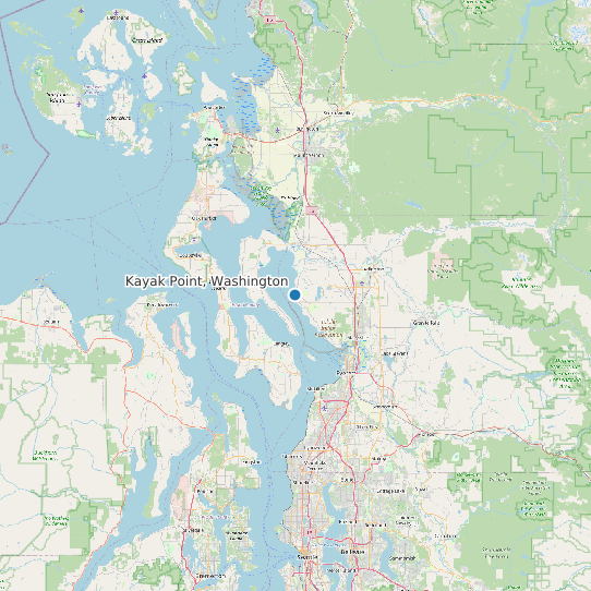 Kayak Point, Washington map