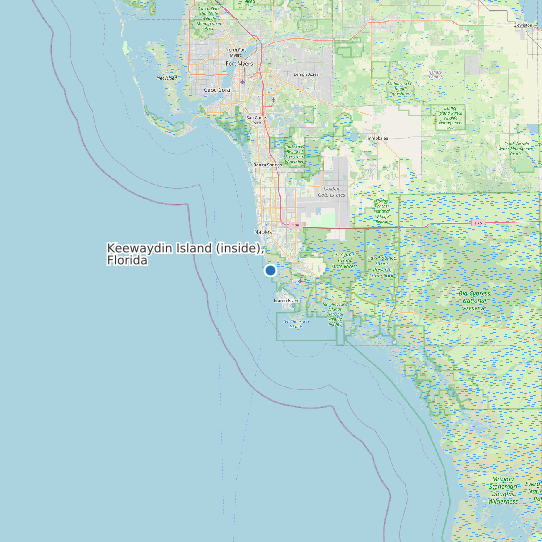 Keewaydin Island (inside), Florida map