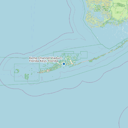 Map of Kemp Channel Viaduct, Florida Keys, Florida Tide Prediction Station
