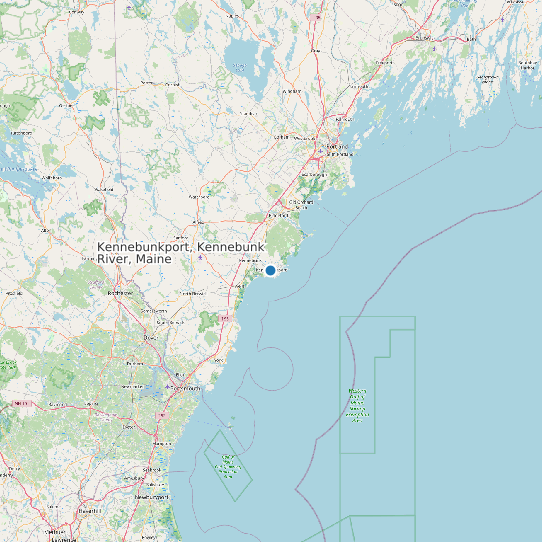 Kennebunkport, Kennebunk River, Maine map