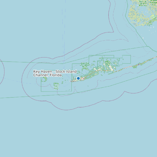 Map of Key Haven - Stock Island Channel, Florida Tide Prediction Station