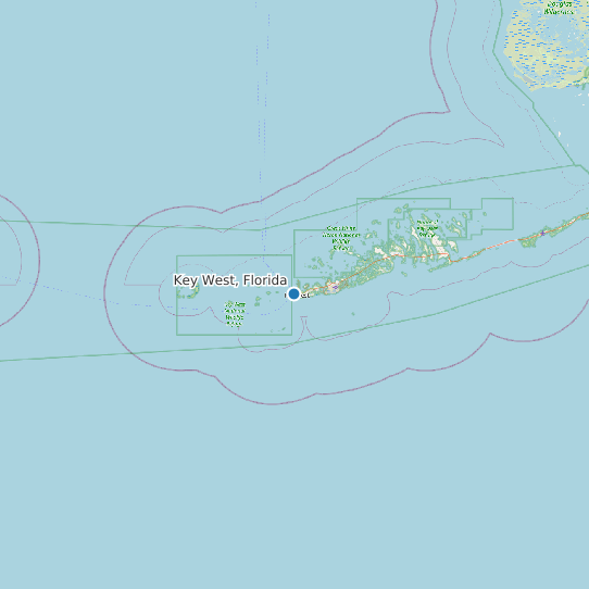 Key West, Florida map