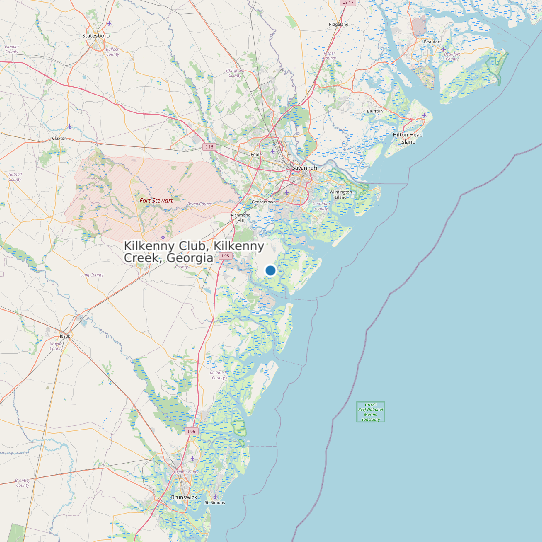 Map of Kilkenny Club, Kilkenny Creek, Georgia Tide Prediction Station