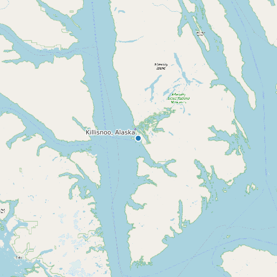 Map of Killisnoo, Alaska Tide Prediction Station