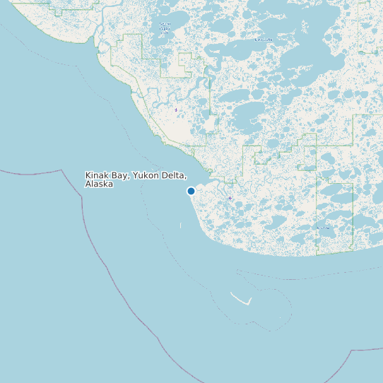 Kinak Bay, Yukon Delta, Alaska map