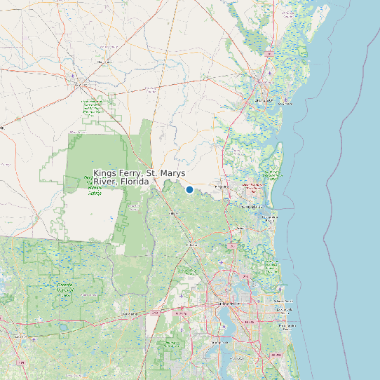 Kings Ferry, St. Marys River, Florida map
