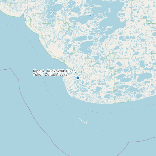 Map of Kipnuk, Kugkaktlik River, Yukon Delta, Alaska Tide Prediction Station