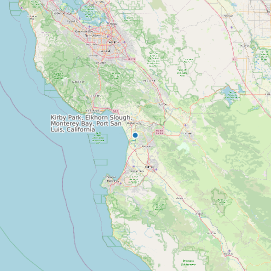 Kirby Park, Elkhorn Slough, Monterey Bay, Port San Luis, California map