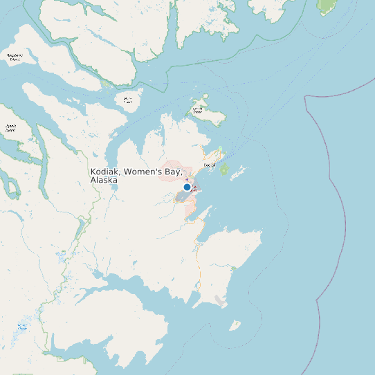 Map of Kodiak, Women's Bay, Alaska Tide Prediction Station
