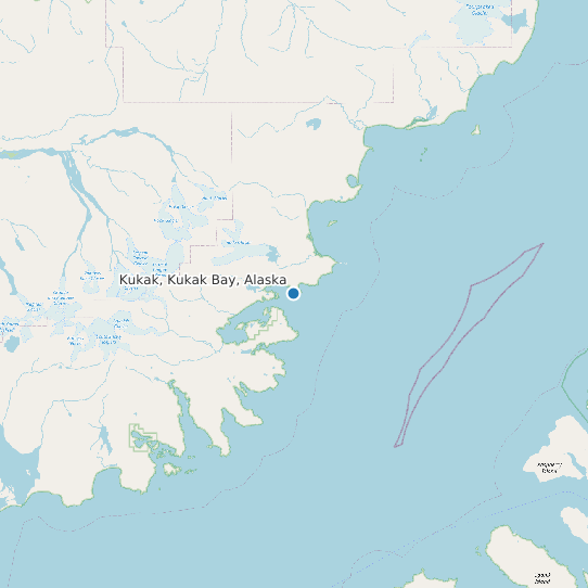 Kukak, Kukak Bay, Alaska map