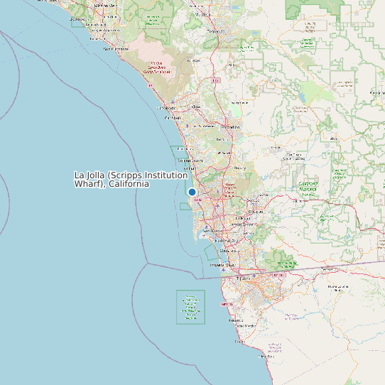 La Jolla (Scripps Institution Wharf), California map