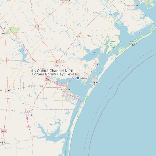 La Quinta Channel North, Corpus Christi Bay, Texas map