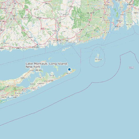 Lake Montauk, Long Island, New York map