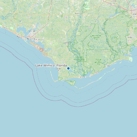 Lake Wimico, Florida map