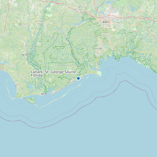 Lanark, St. George Sound, Florida map