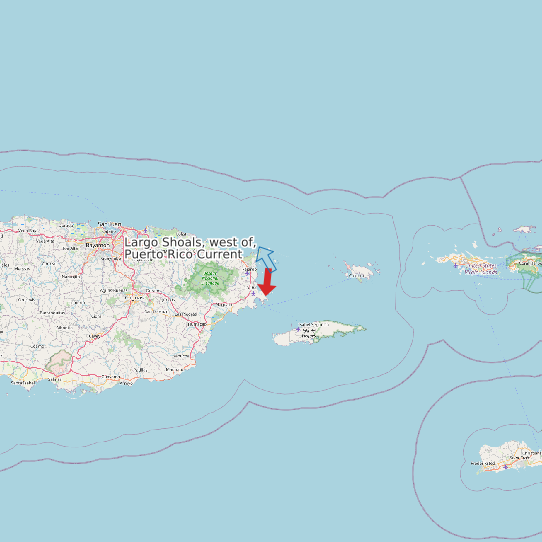 Largo Shoals, west of, Puerto Rico Current map