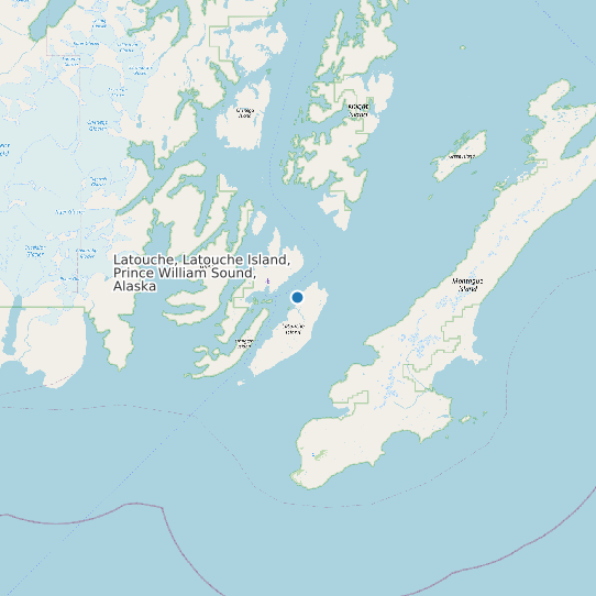 Latouche, Latouche Island, Prince William Sound, Alaska map