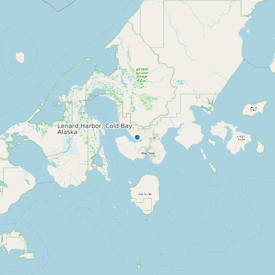 Lenard Harbor, Cold Bay, Alaska map