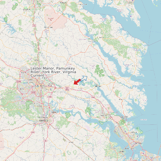 Lester Manor, Pamunkey River, York River, Virginia Current map