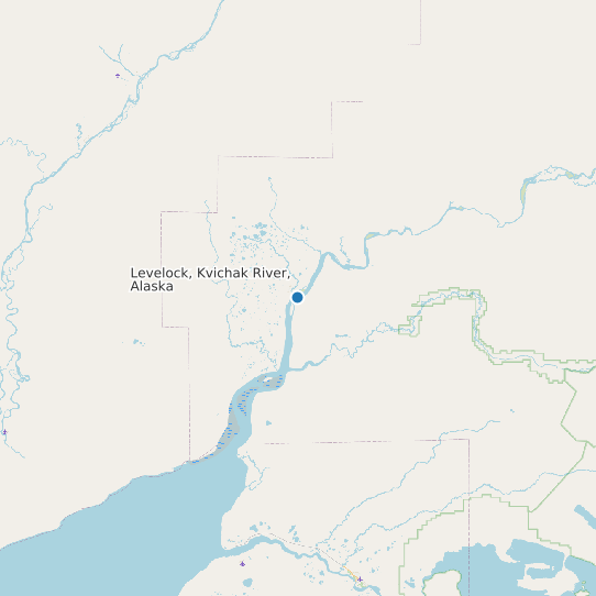 Levelock, Kvichak River, Alaska map