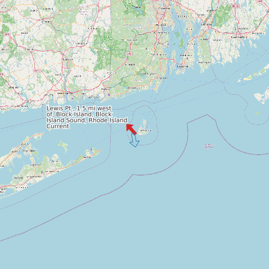 Lewis Pt., 1.5 mi west of, Block Island, Block Island Sound, Rhode Island Current map