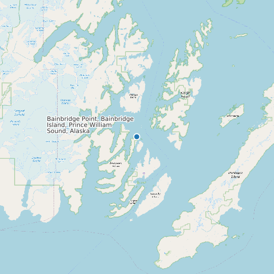 Bainbridge Point, Bainbridge Island, Prince William Sound, Alaska map