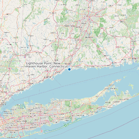 Lighthouse Point, New Haven Harbor, Connecticut map