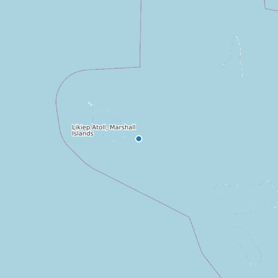 Likiep Atoll, Marshall Islands map