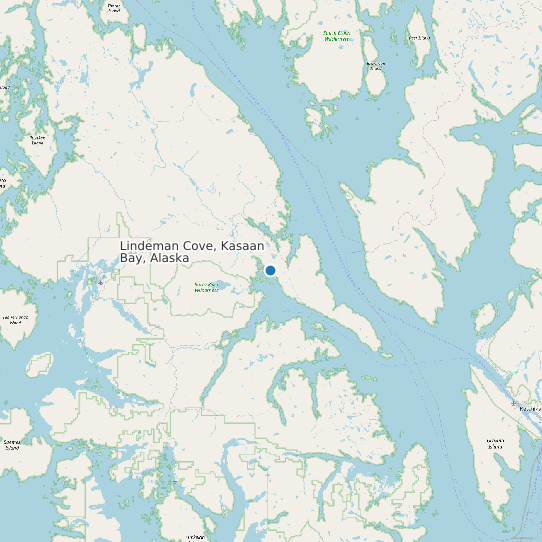 Lindeman Cove, Kasaan Bay, Alaska map