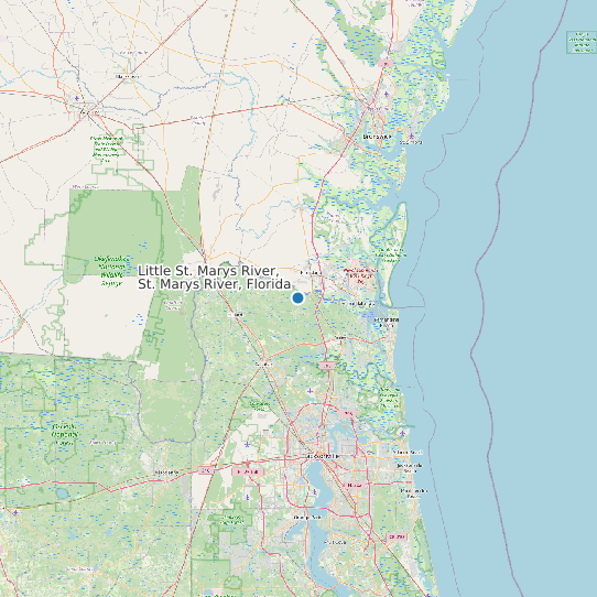 Little St. Marys River, St. Marys River, Florida map