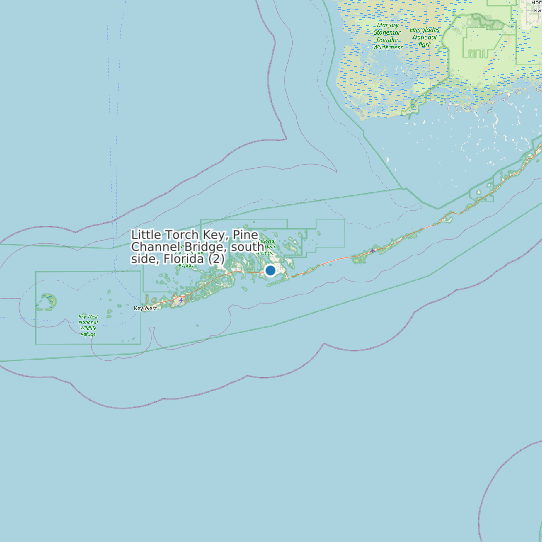 Little Torch Key, Pine Channel Bridge, south side, Florida (2) map