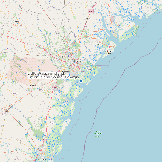 Little Wassaw Island, Green Island Sound, Georgia map