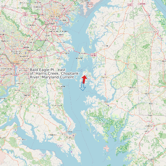 Bald Eagle Pt., east of, Harris Creek, Choptank River, Maryland Current map
