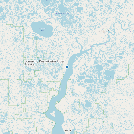Lomavik, Kuskokwim River, Alaska map