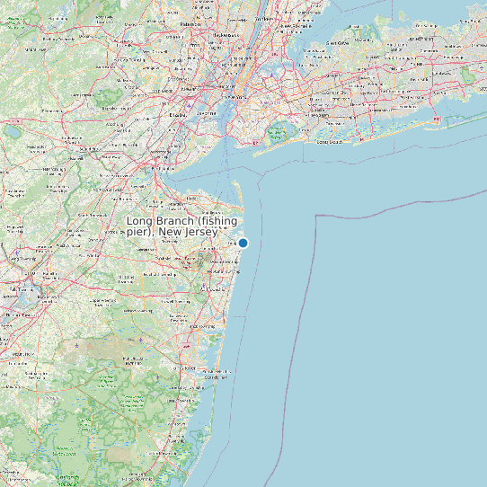 Long Branch (fishing pier), New Jersey map