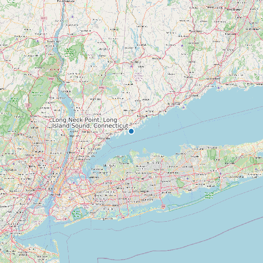 Map of Long Neck Point, Long Island Sound, Connecticut Tide Prediction Station