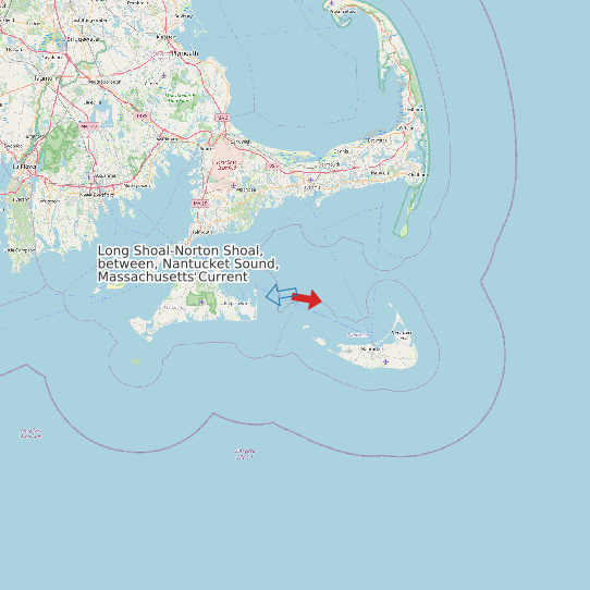 Long Shoal-Norton Shoal, between, Nantucket Sound, Massachusetts Current map