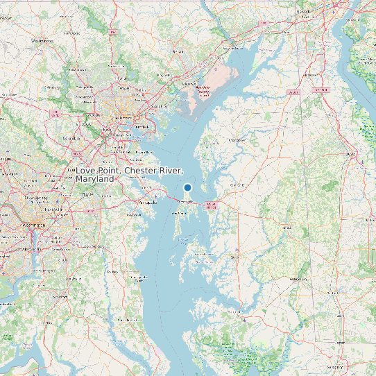 Love Point, Chester River, Maryland map