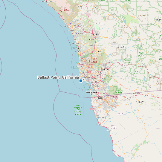 Ballast Point, California map